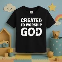 Created To Worship God Toddler T-Shirt thumb 3