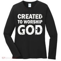 Created To Worship God Women's Long Sleeve Shirt thumb 0