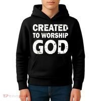 Created To Worship God Kids Hoodie thumb 4