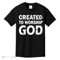 Created To Worship God Kids T-Shirt thumb 0