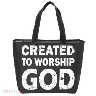 Created To Worship God Tote Bag