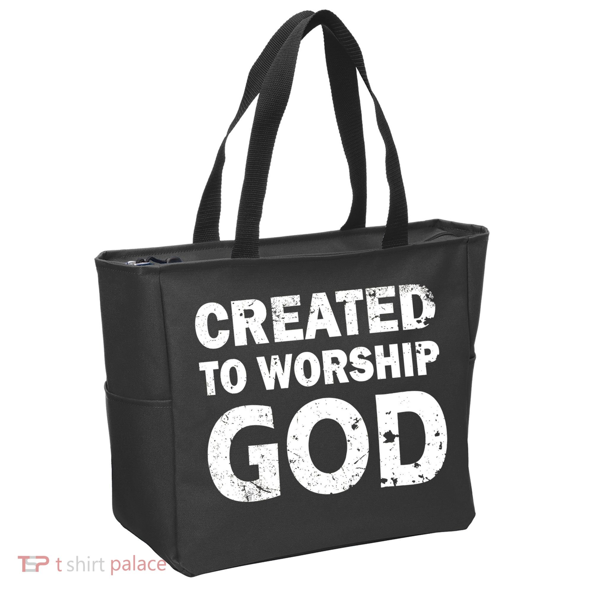 Created To Worship God Tote Bag
