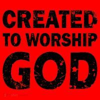 Created To Worship God Santa Hat thumb 1