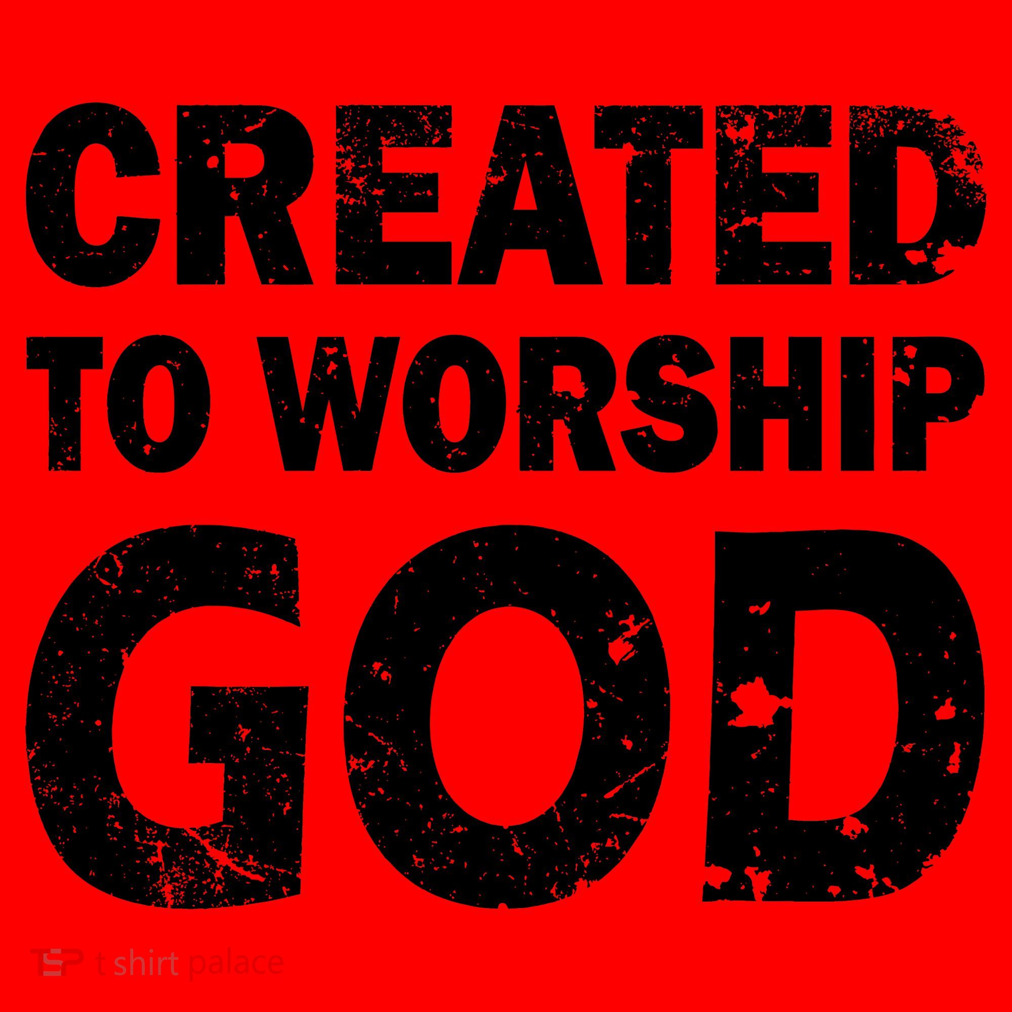 Created To Worship God Santa Hat