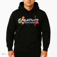 Creativity Is Intelligence Having Fun Hoodie thumb 2