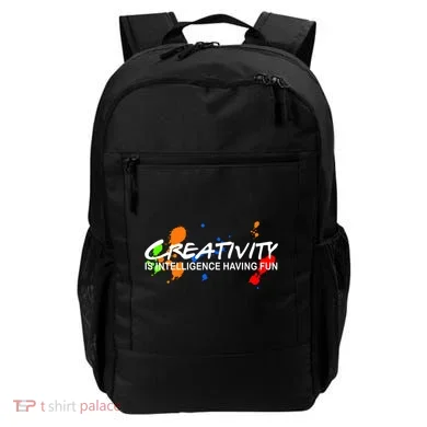 Creativity Is Intelligence Having Fun Backpack