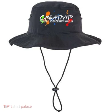 Creativity Is Intelligence Having Fun Bucket Hat