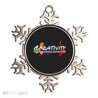 Creativity Is Intelligence Having Fun Ornament thumb 0