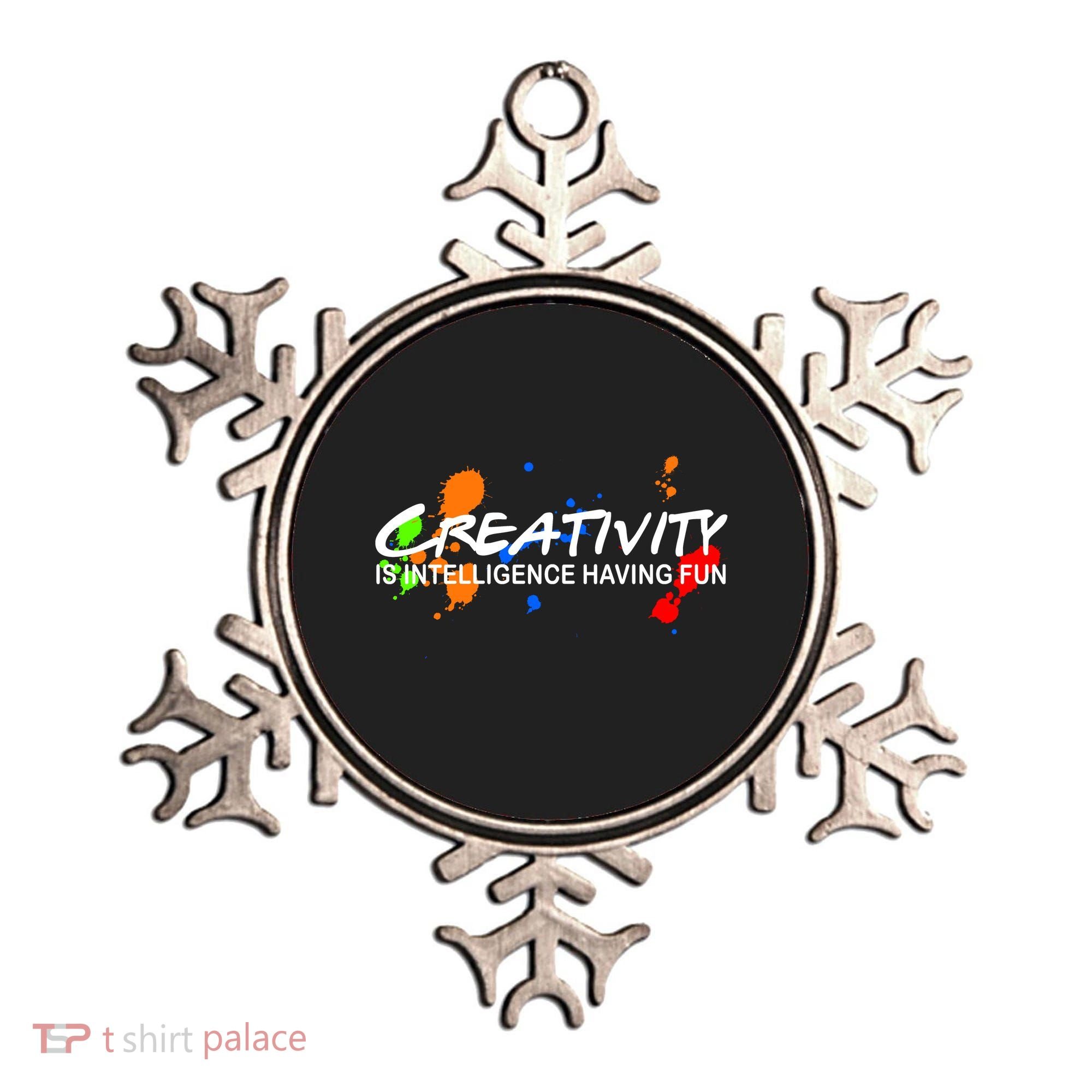 Creativity Is Intelligence Having Fun Ornament