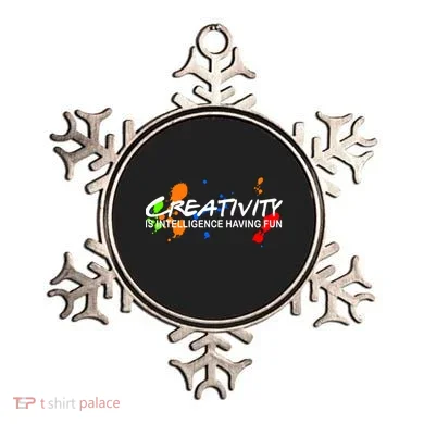 Creativity Is Intelligence Having Fun Ornament