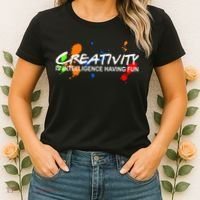 Creativity Is Intelligence Having Fun Women's T-Shirt thumb 2