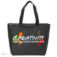 Creativity Is Intelligence Having Fun Tote Bag thumb 0