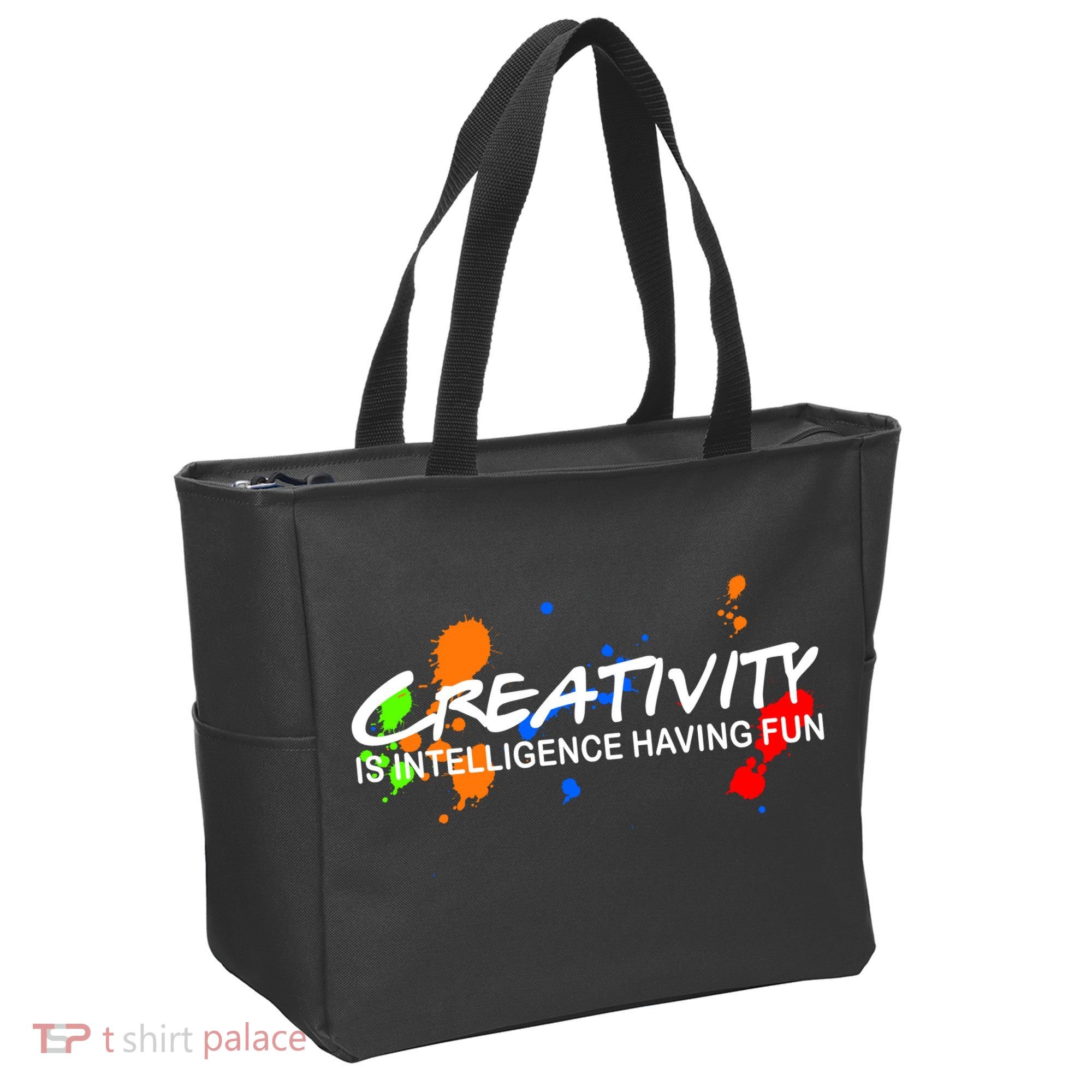 Creativity Is Intelligence Having Fun Tote Bag