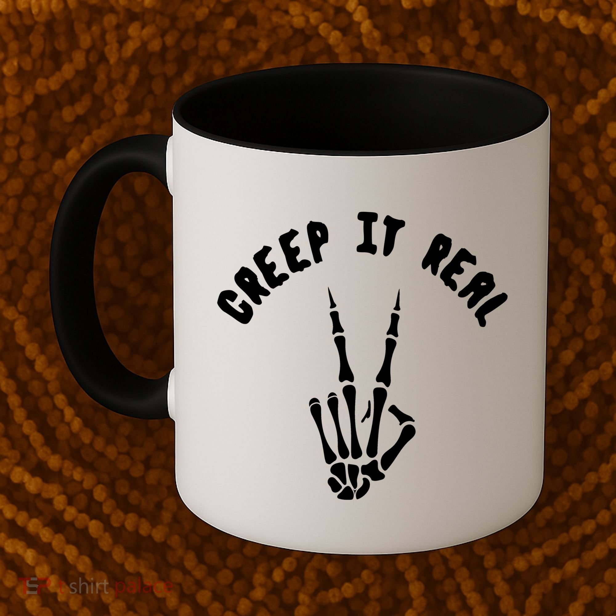 Creep It Real Skeleton Hand Funny Halloween  Coffee Mug