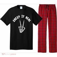 Creep It Real Skeleton Hand Funny Halloween  Pajama Set thumb 0