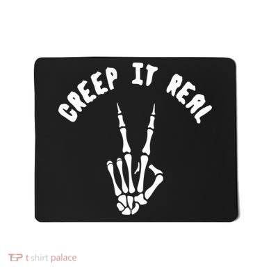 Creep It Real Skeleton Hand Funny Halloween  Mousepad