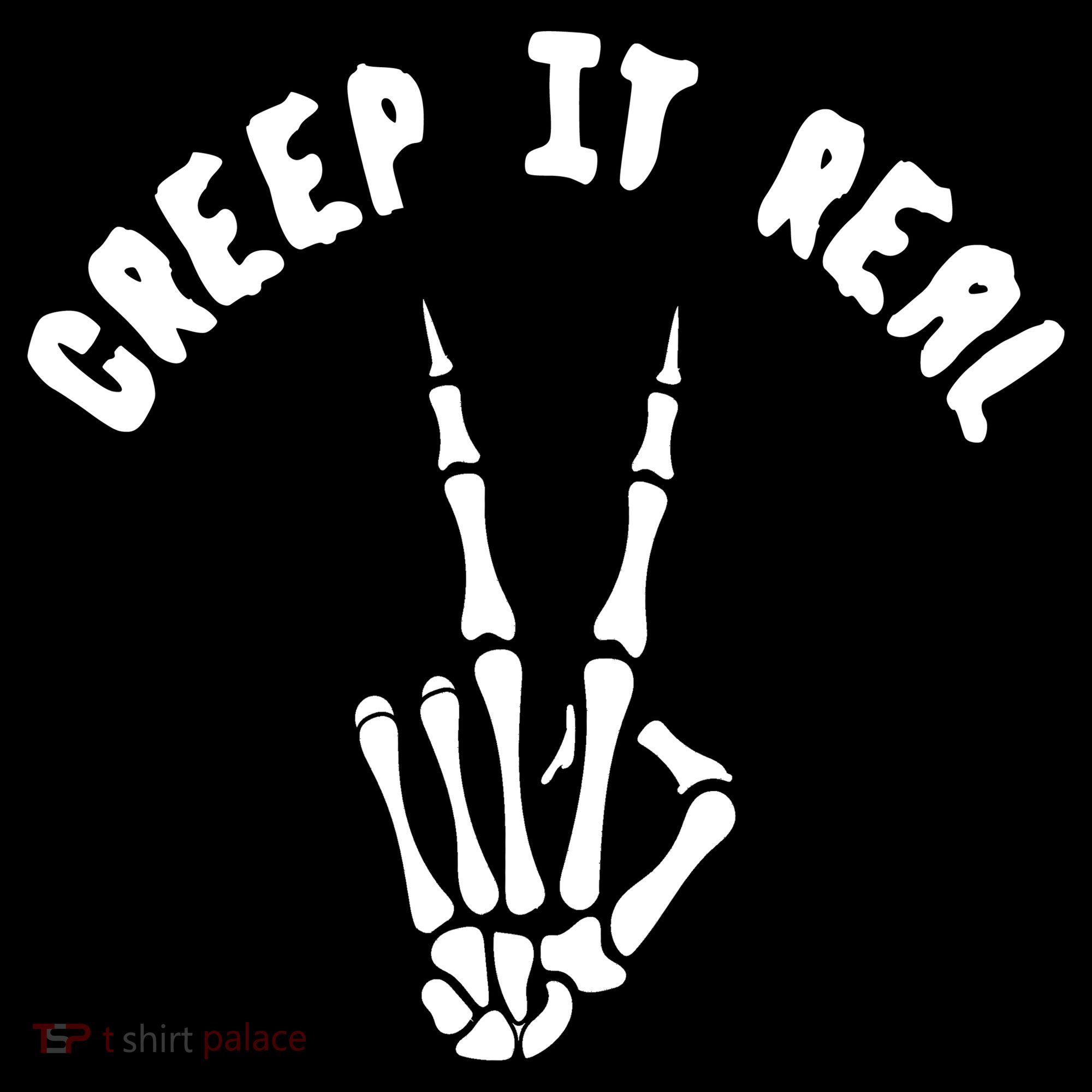 Creep It Real Skeleton Hand Funny Halloween  Mousepad