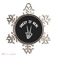 Creep It Real Skeleton Hand Funny Halloween  Ornament thumb 0