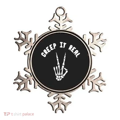 Creep It Real Skeleton Hand Funny Halloween  Ornament