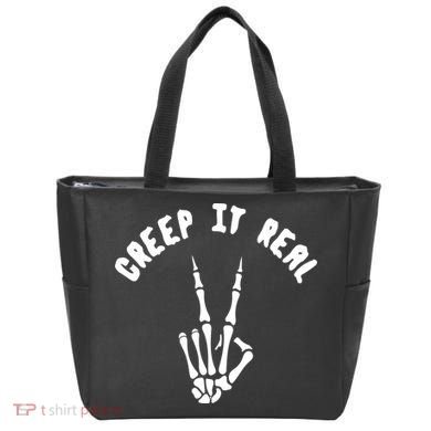 Creep It Real Skeleton Hand Funny Halloween  Bag
