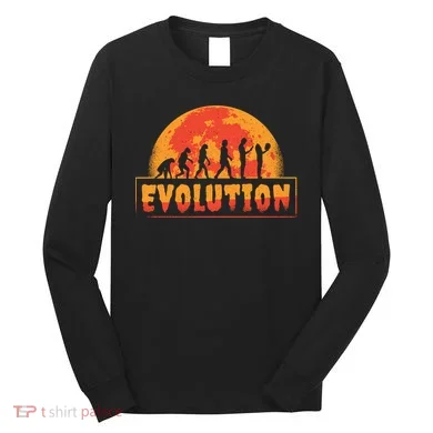 Creepy Evolution Halloween Long Sleeve Shirt