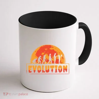 Creepy Evolution Halloween Coffee Mug back