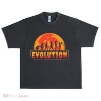 Creepy Evolution Halloween Urban Oversized Heavyweight T-Shirt thumb 0