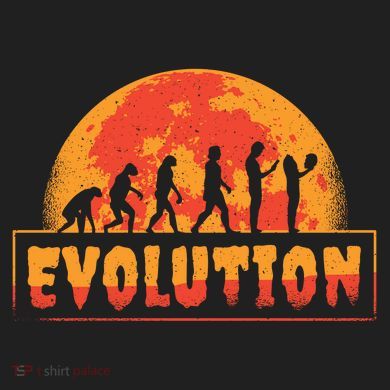 Creepy Evolution Halloween Urban Oversized Heavyweight T-Shirt