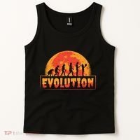 Creepy Evolution Halloween Tank Top thumb 2