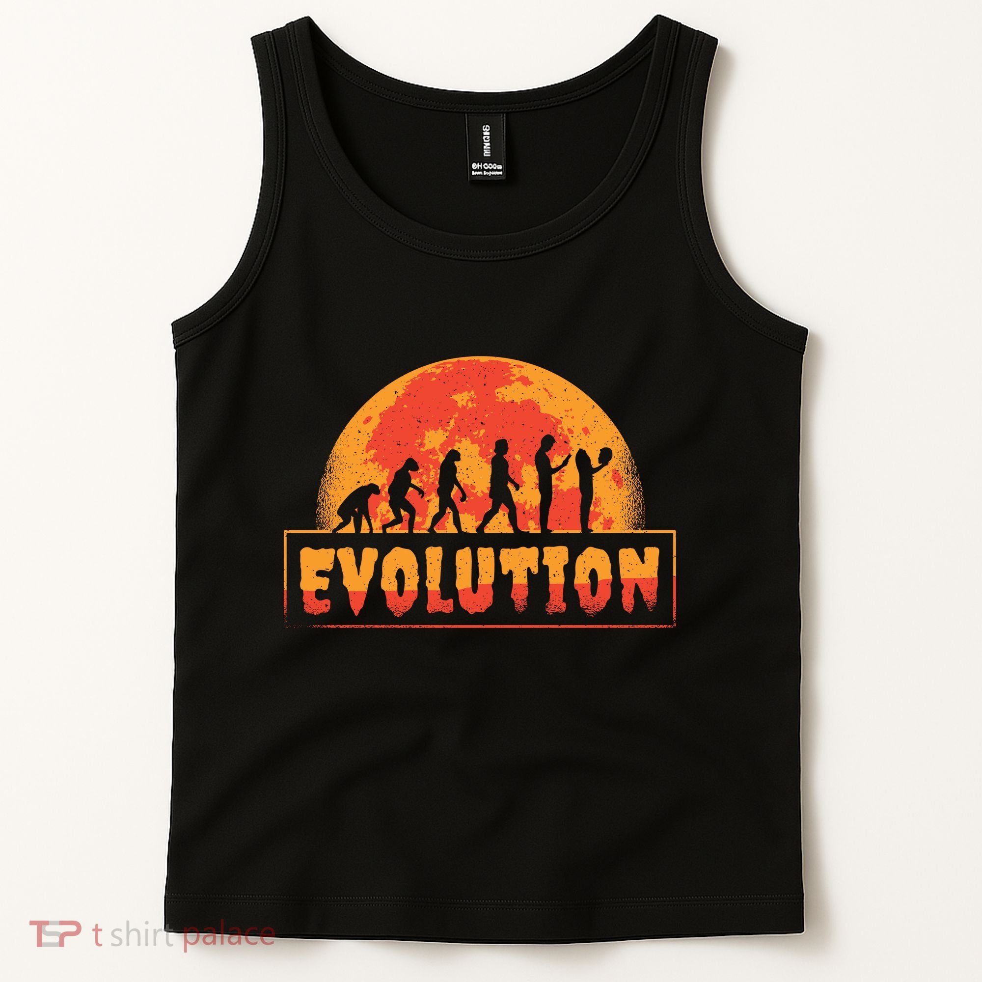 Creepy Evolution Halloween Tank Top