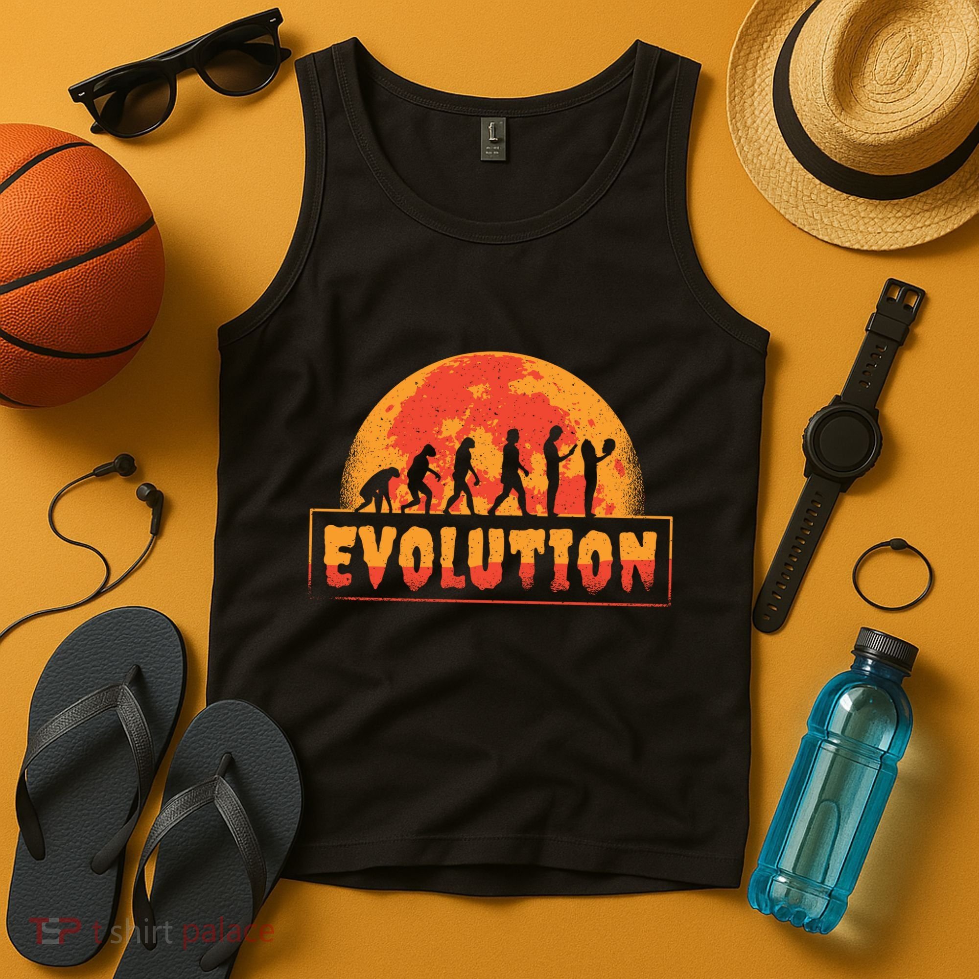 Creepy Evolution Halloween Tank Top