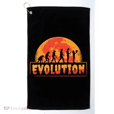 Creepy Evolution Halloween Golf Towel