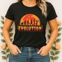 Creepy Evolution Halloween Women's T-Shirt thumb 2