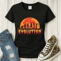 Creepy Evolution Halloween Women's T-Shirt thumb 3