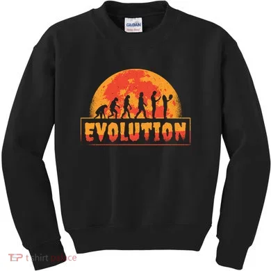 Creepy Evolution Halloween Kids Sweatshirt