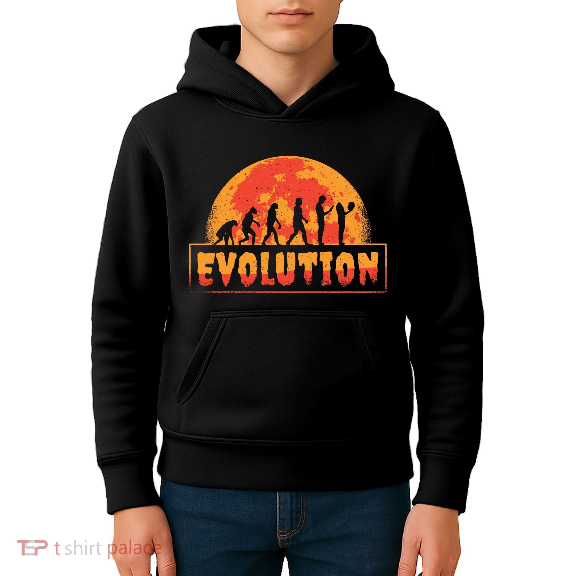 Creepy Evolution Halloween Kids Hoodie