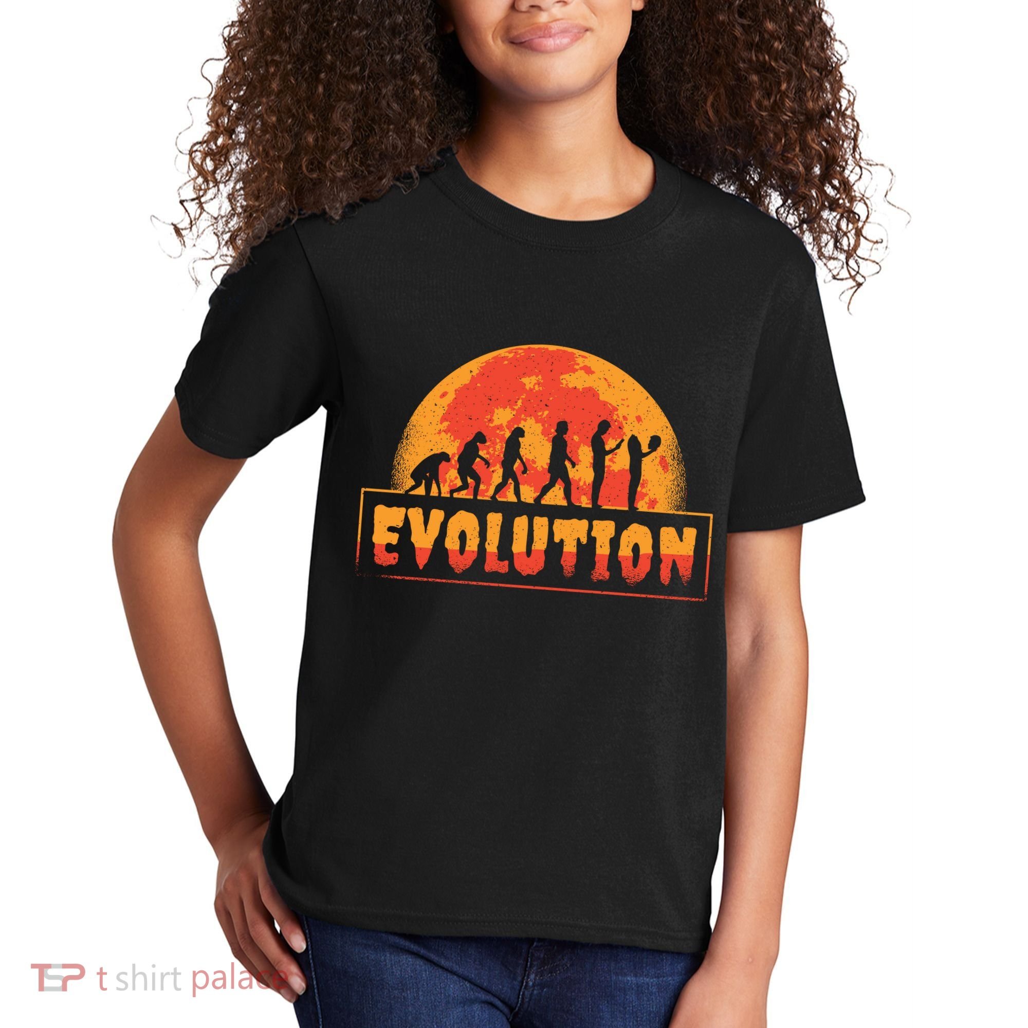 Creepy Evolution Halloween Kids T-Shirt