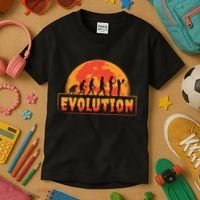 Creepy Evolution Halloween Kids T-Shirt thumb 3