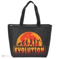 Creepy Evolution Halloween Tote Bag thumb 0