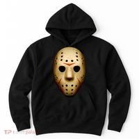 Creepy Goalie Hockey Halloween Mask Hoodie thumb 0