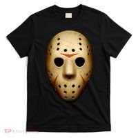 Creepy Goalie Hockey Halloween Mask T-Shirt thumb 0