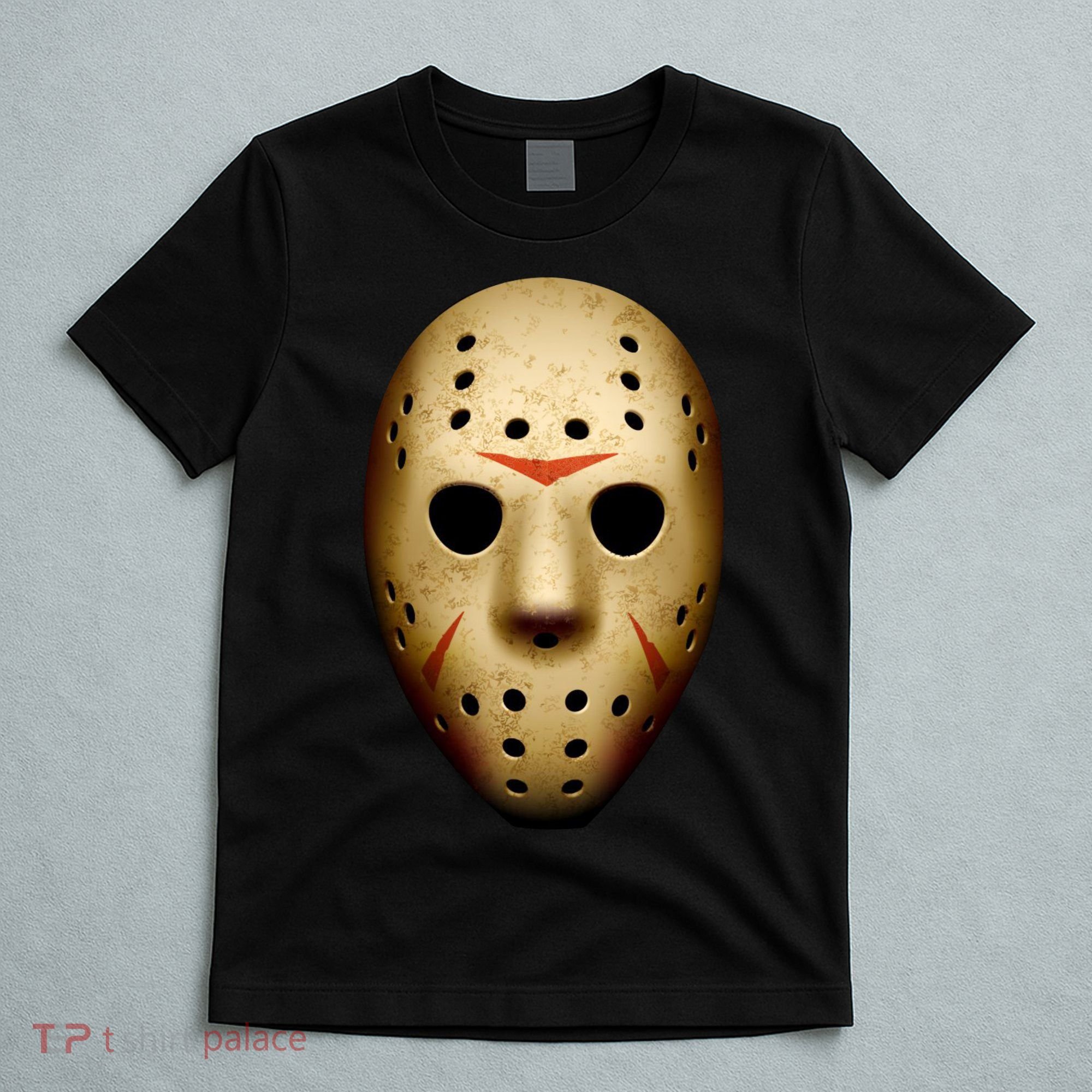 Creepy Goalie Hockey Halloween Mask T-Shirt