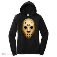 Creepy Goalie Hockey Halloween Mask Women's Hoodie thumb 0