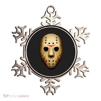 Creepy Goalie Hockey Halloween Mask Ornament
