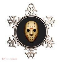 Creepy Goalie Hockey Halloween Mask Ornament thumb 0