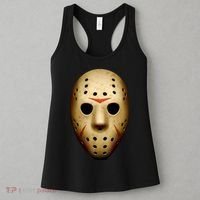 Creepy Goalie Hockey Halloween Mask Women's Tank Top thumb 3