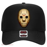 Creepy Goalie Hockey Halloween Mask Hat thumb 0