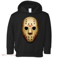 Creepy Goalie Hockey Halloween Mask Toddler Hoodie thumb 0