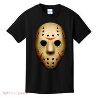 Creepy Goalie Hockey Halloween Mask Kids T-Shirt thumb 0