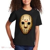 Creepy Goalie Hockey Halloween Mask Kids T-Shirt thumb 2